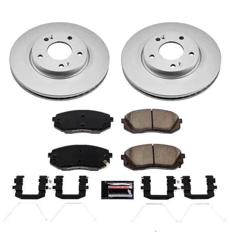 PowerStop CRK9007 Front Z17 Coated Brake Kit for Hyundai Kona (2022)