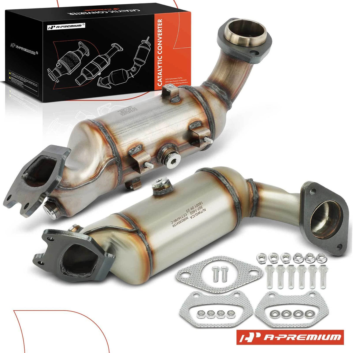 2X Catalytic Converter for Dodge Grand Caravan (2011–2019) 641383, 641384, 20442, 20443