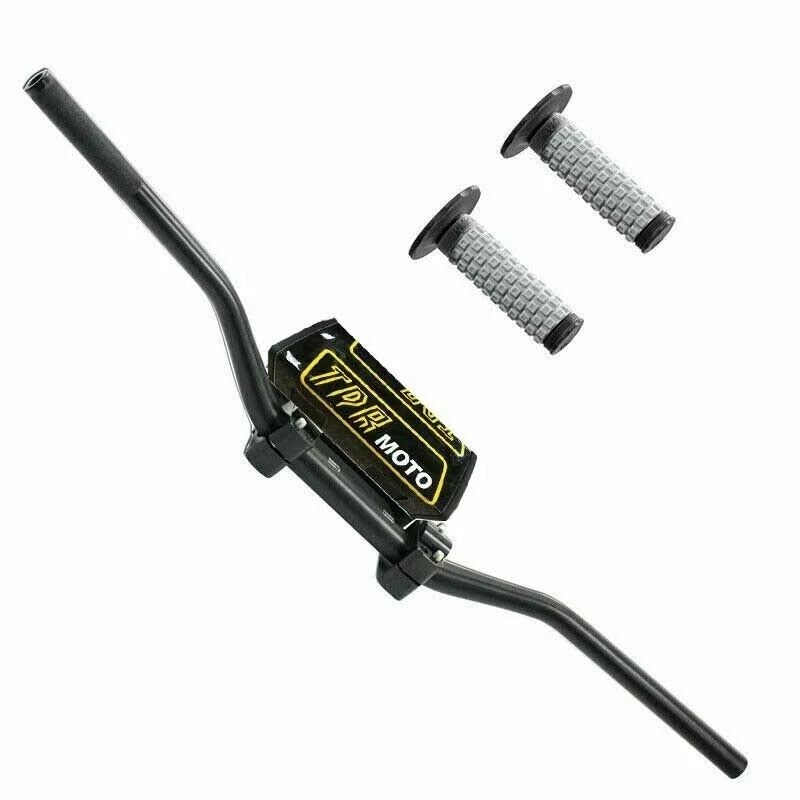 Handlebar Set 22mm 7/8" & 28mm 1 1/8" for Motorcycle with Bar Pad & Clamp