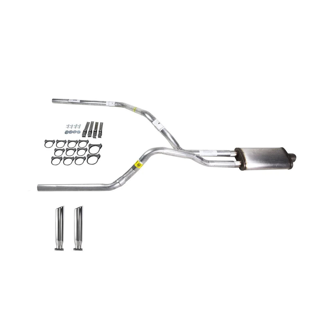 Dual Exhaust 2.5" Stainless Muffler with RC Tip for Ram (2009–2013)