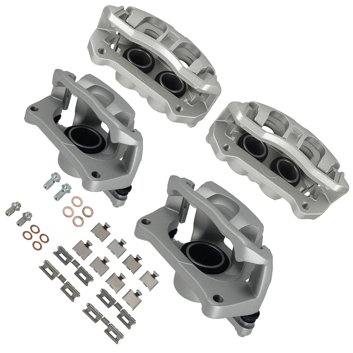 Set of 4 Brake Calipers for Ford F-150 LOBO (2012–2016) with Bracket