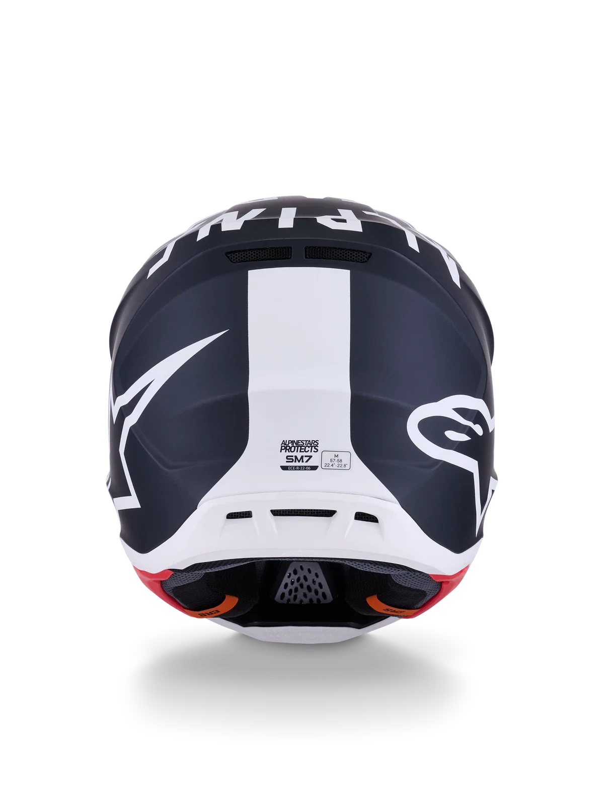 Alpinestars SM7 Dasher Helmet for Off-Road (X-Large, Black/White Matte)