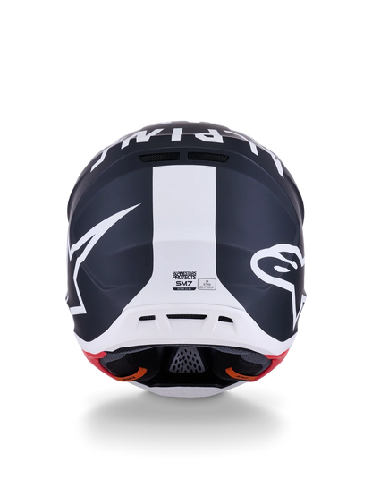 Alpinestars SM7 Dasher Helmet for Off-Road (X-Large, Black/White Matte)