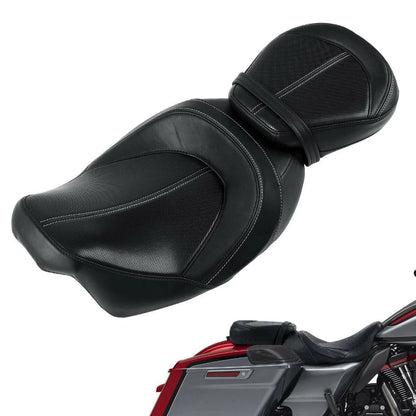Driver Passenger Seat for Harley Touring CVO Road Street Glide (2009–2023)