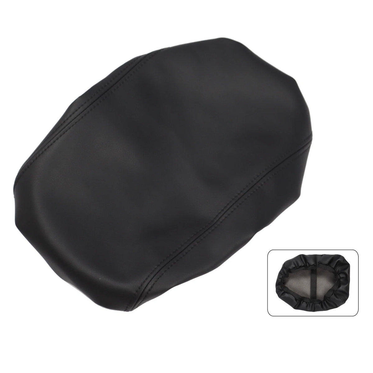 Center Console Armrest Lid Cover for Ford Explorer (2011–2018) Black Leather