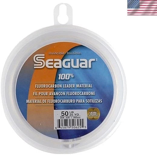 60lb Fluorocarbon Leader Line for Fishing (25yd)