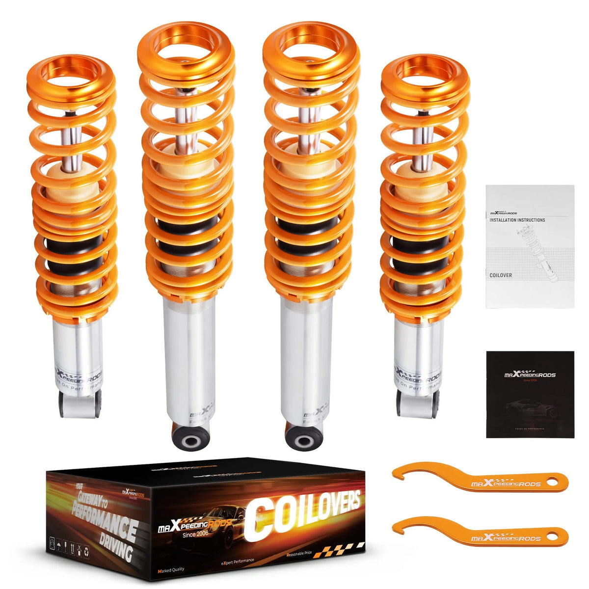 Adjustable Coilovers Kit for Mazda Miata MX5 (1990–1997) C7GM04, Shocks