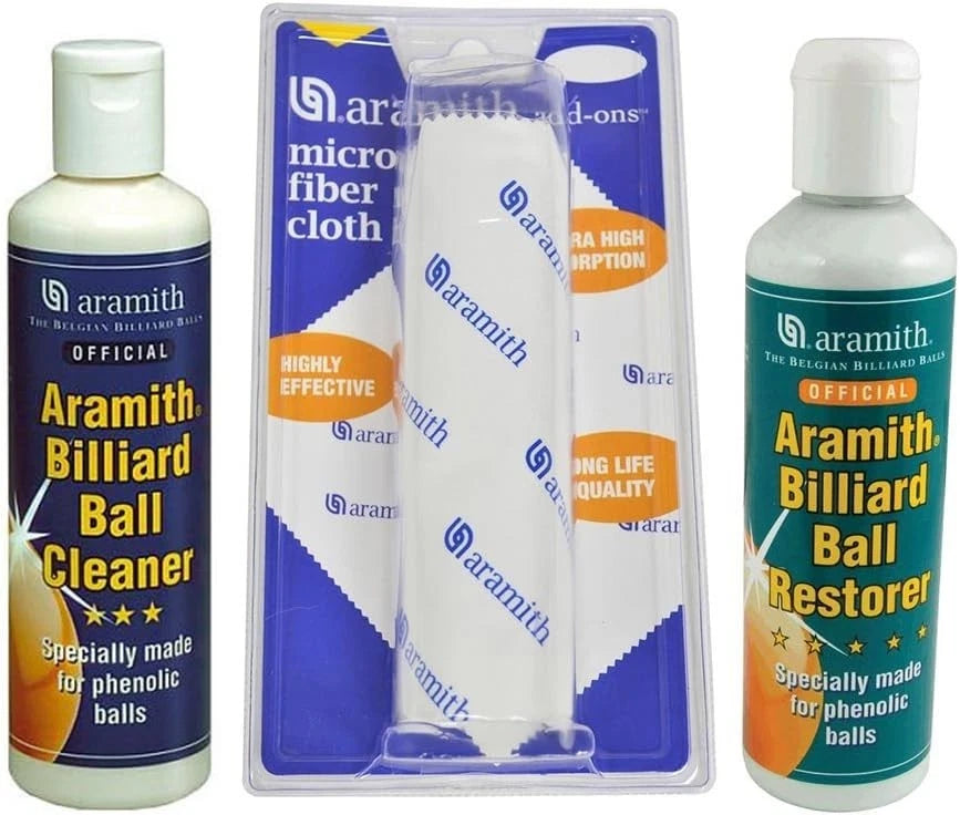 Set of 2 Microfiber Pool Ball Cleaners and Towels for Home and Business