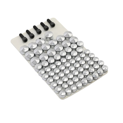 75PCS Chrome Bolt Topper Caps for Harley Davidson FLH FLT (2007–2013)