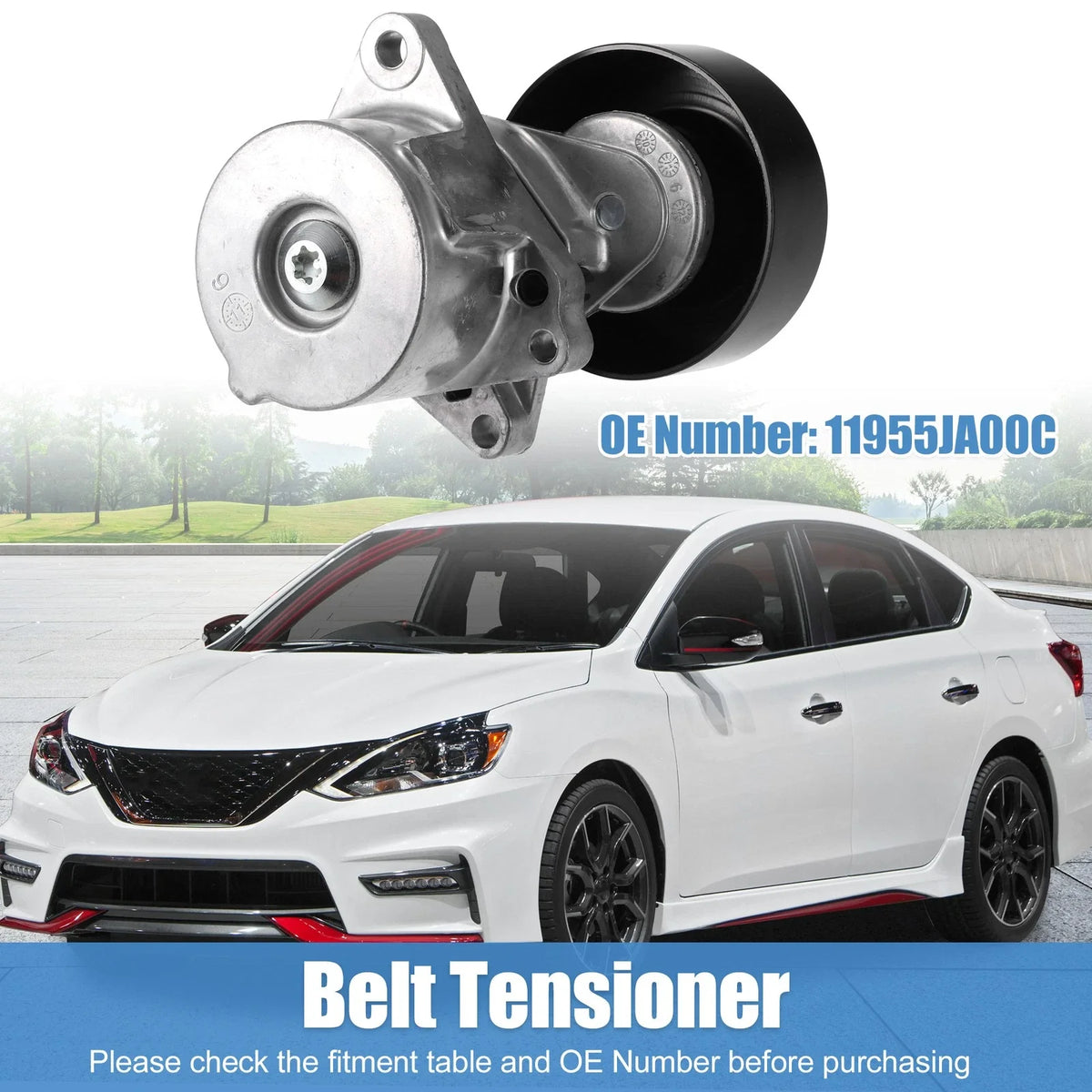 Accessory Drive Belt Tensioner Assembly for Nissan Altima L4 2.5L (2002–2012)