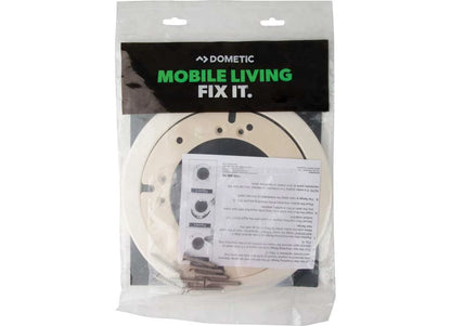 Mounting Adapter for Dometic Toilet (4 Bolt to 2 Bolt Flange) - White