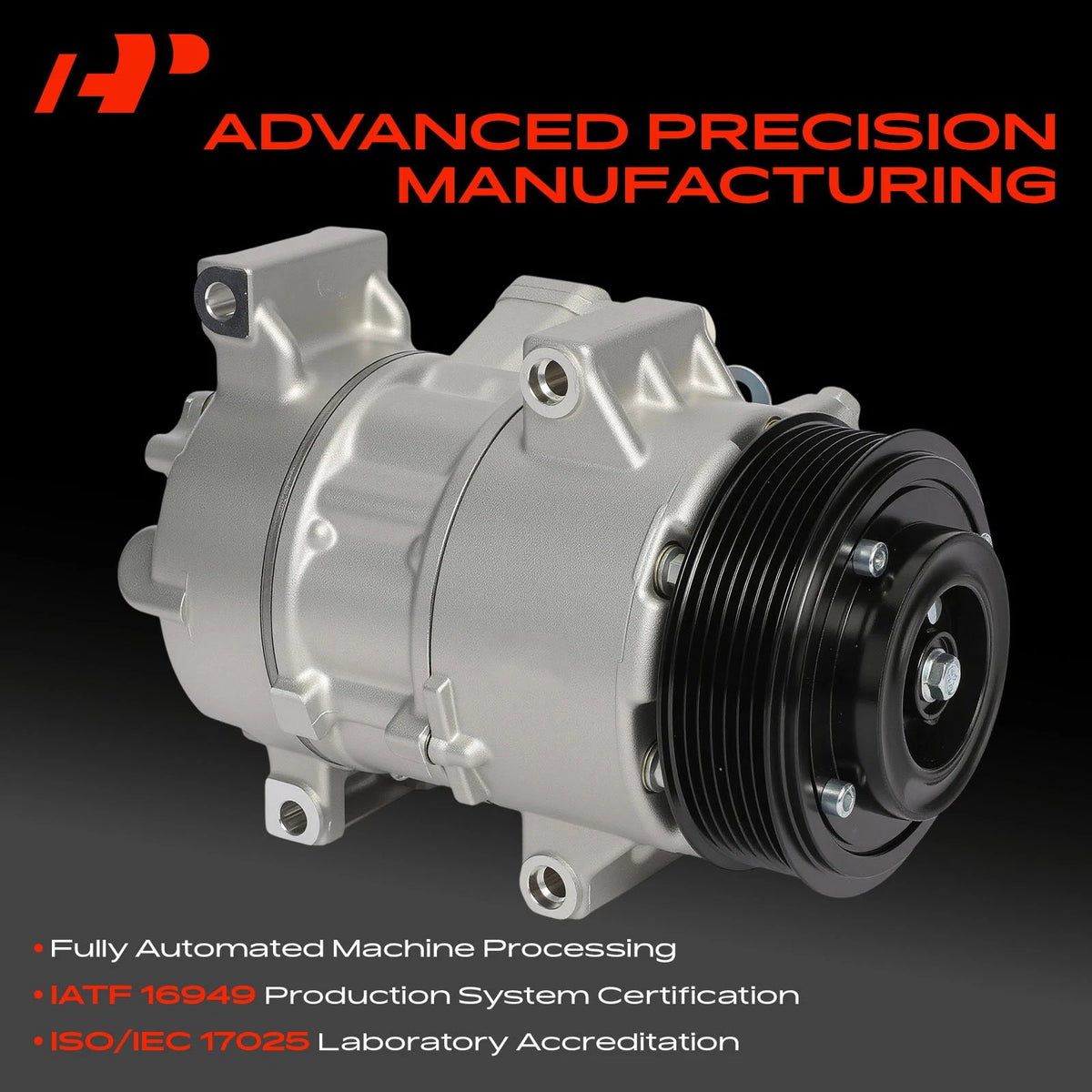 A-Premium A/C Compressor with Clutch for Toyota Corolla (2007–2010) 19184682, 19184680, 158316