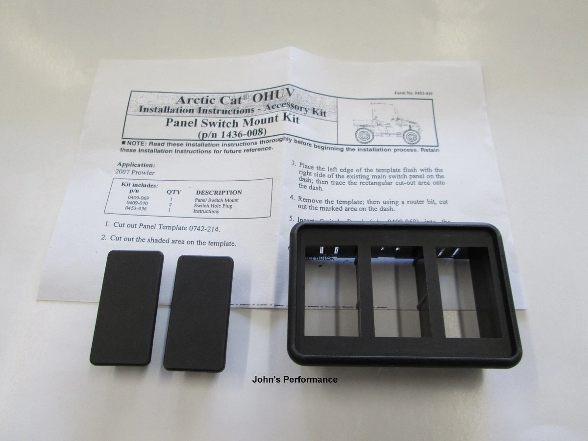 OEM Accessory Switch Plate for Arctic Cat UTV ATV (1436-008)