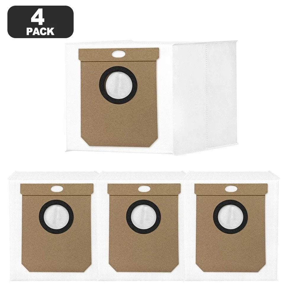 Vacuum Bag Set of 4 for Deerma DEMX70 DEMS30 (Base Station Dust Collector)