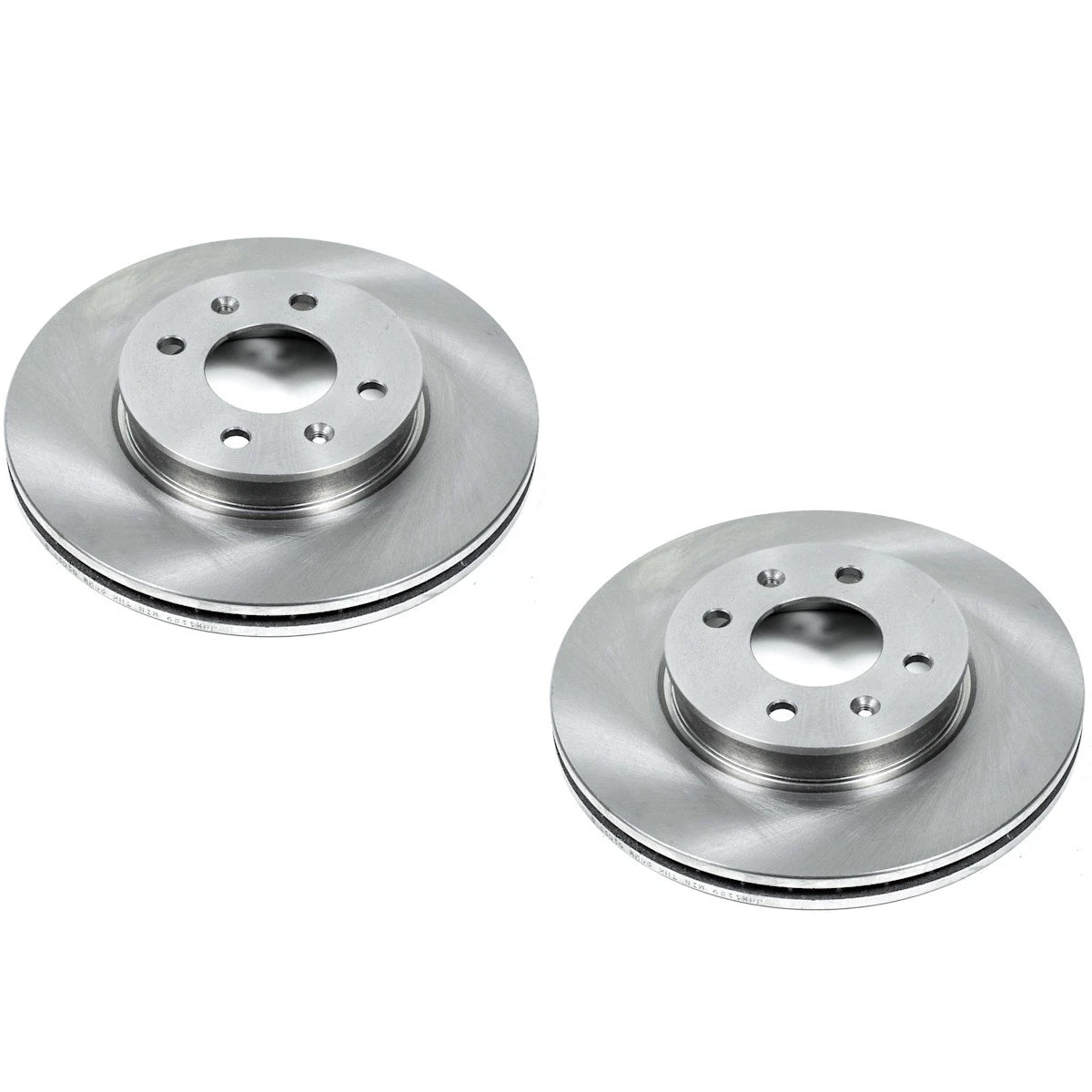 Set of 2 Powerstop Brake Discs Front for Kia Rio5 Accent Rio (2006–2011)