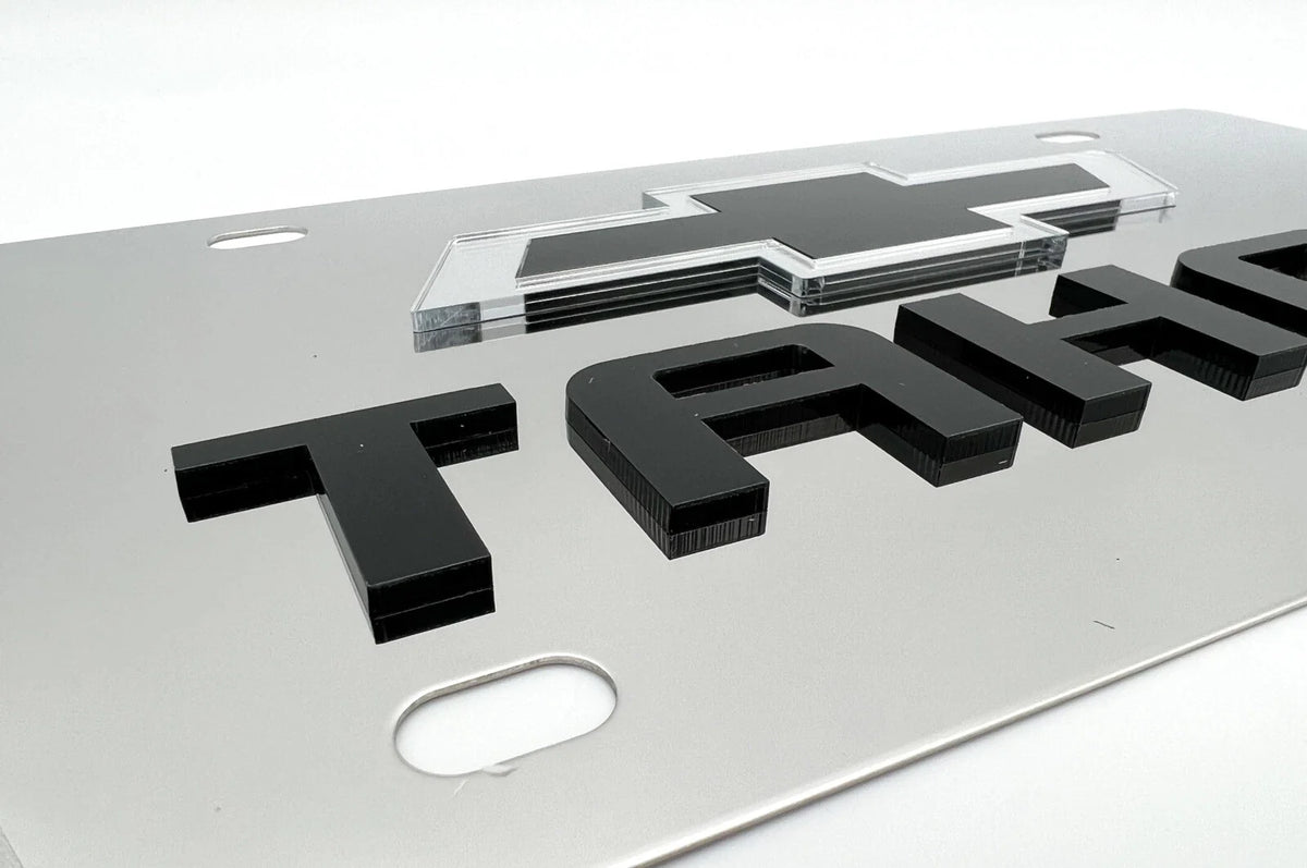 Chrome Metal License Plate Bracket Replacement for Chevy Tahoe (2015–2025)