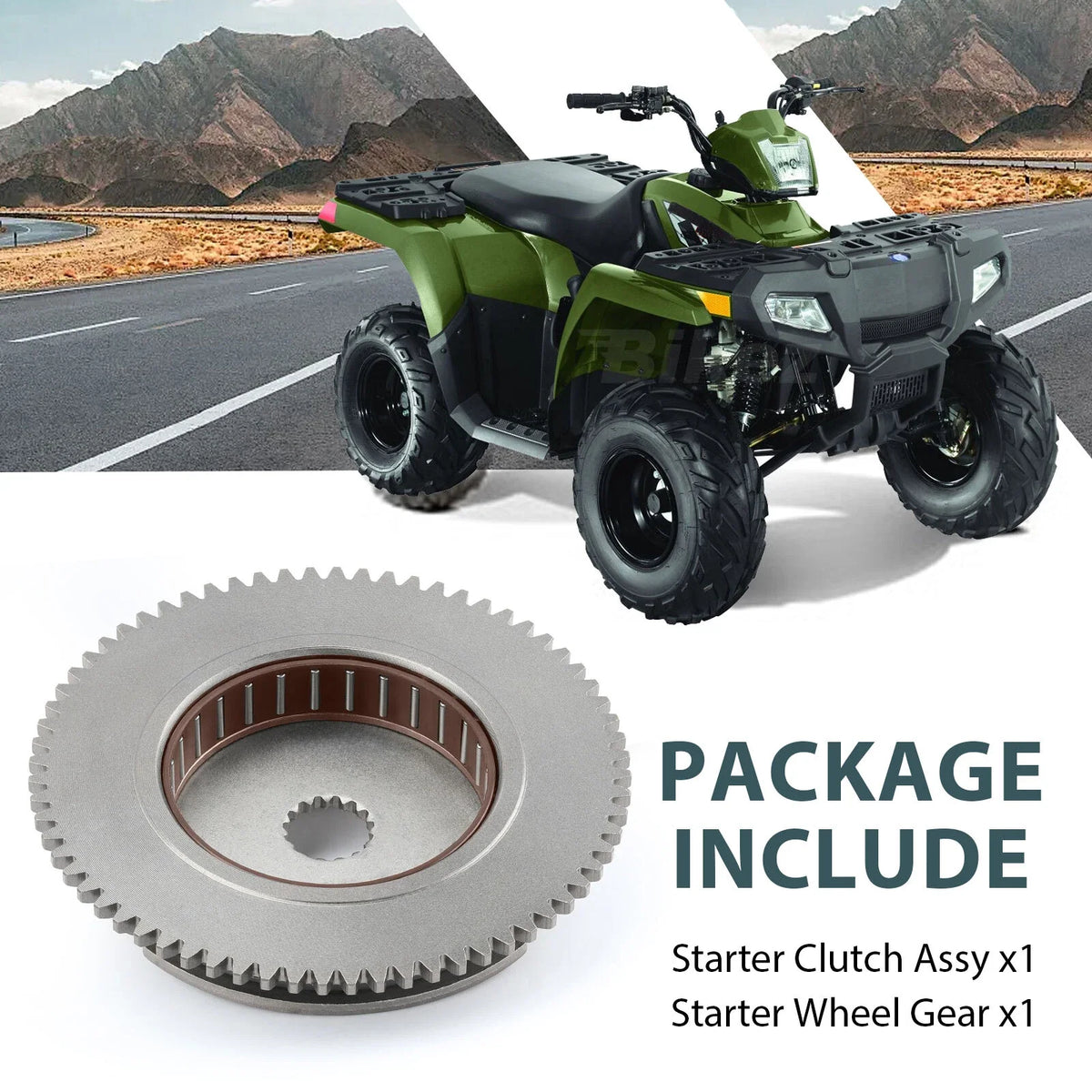 Starter Clutch W/Gear for Polaris Scrambler Predator Sportsman 90 (2001–2006)