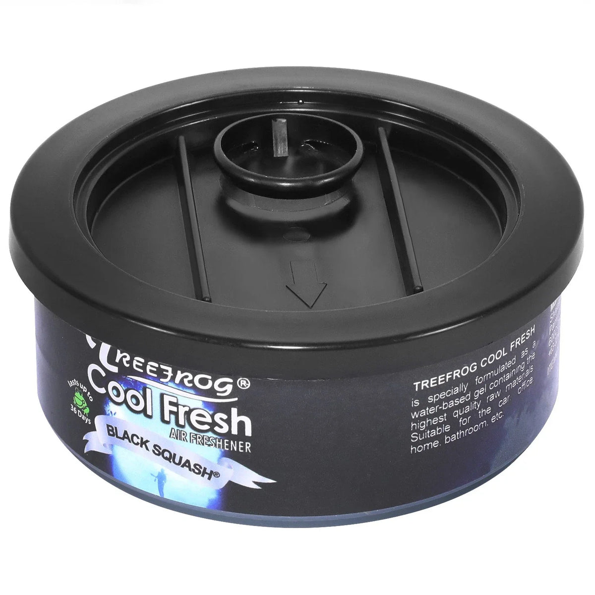 Air Freshener for Car Office Bathroom - Treefrog Black Squash Scent 60g