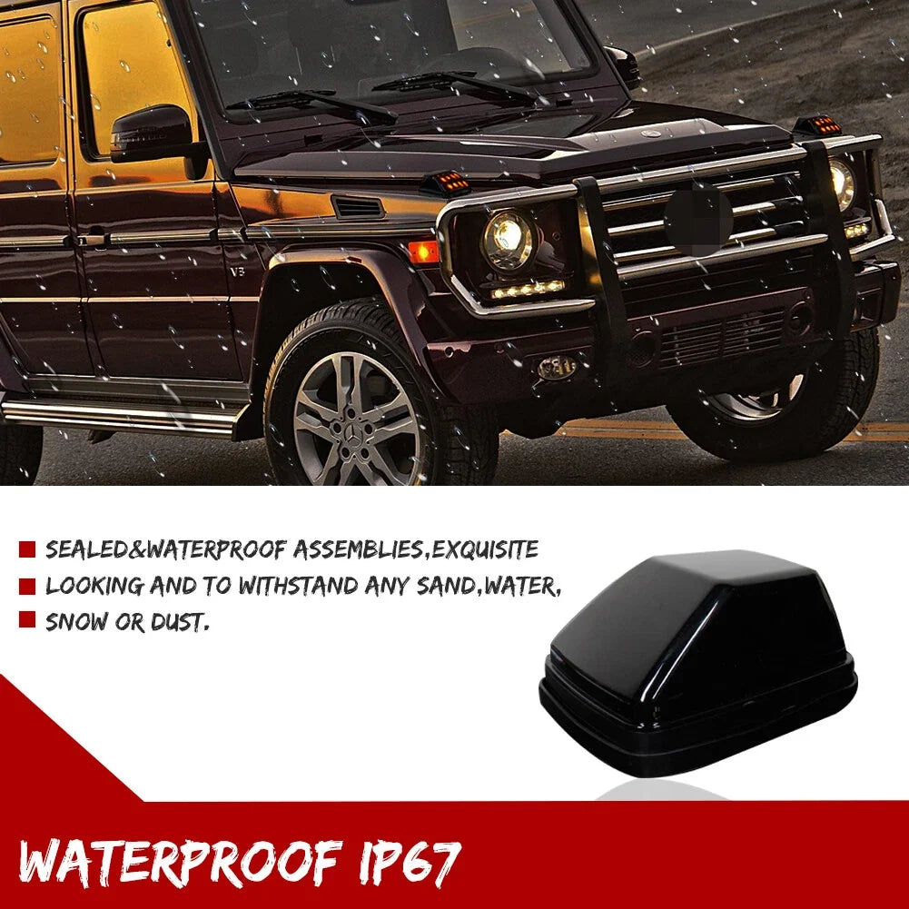 Smoked LED Turn Signal Parking Light for Mercedes W463 G55 G550 G500 G63 (1990–2018)