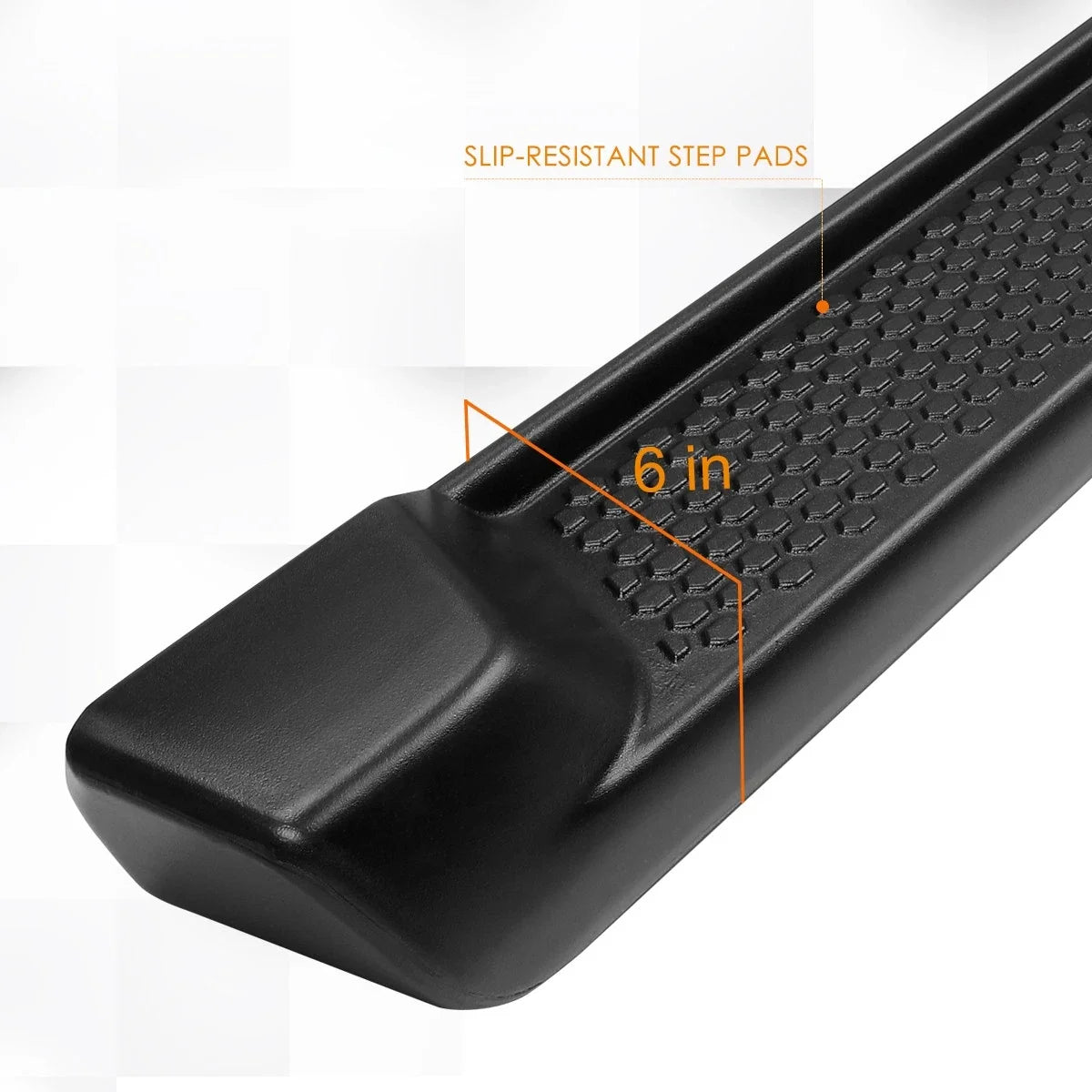 Set of 2 Side Step Nerf Bars for Jeep Wrangler JL 4-Dr (2018–2024) Matte Black