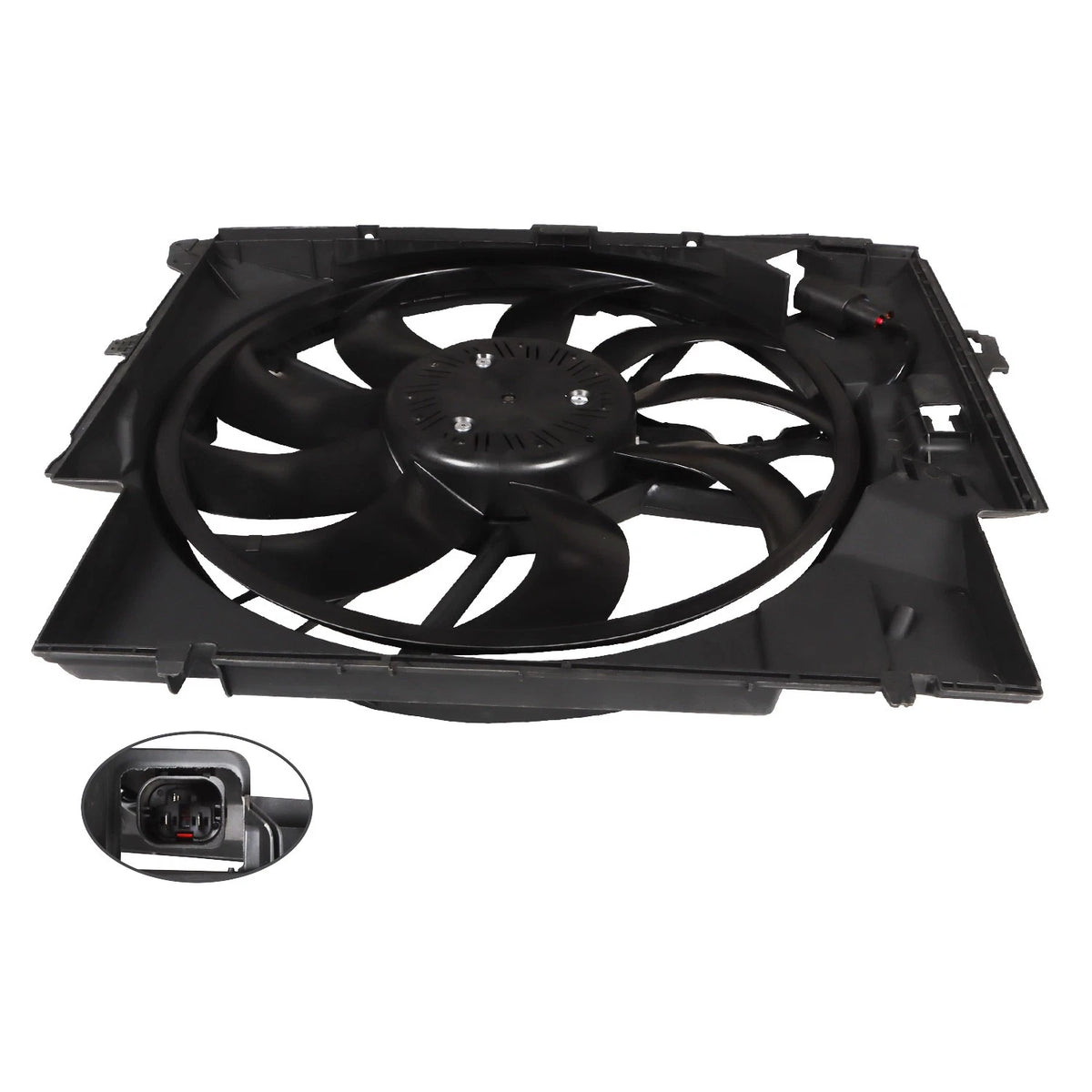 Radiator Cooling Fan Assembly for BMW 335i X1 Z4 (2007–2016) A0142A0042, 17427545366