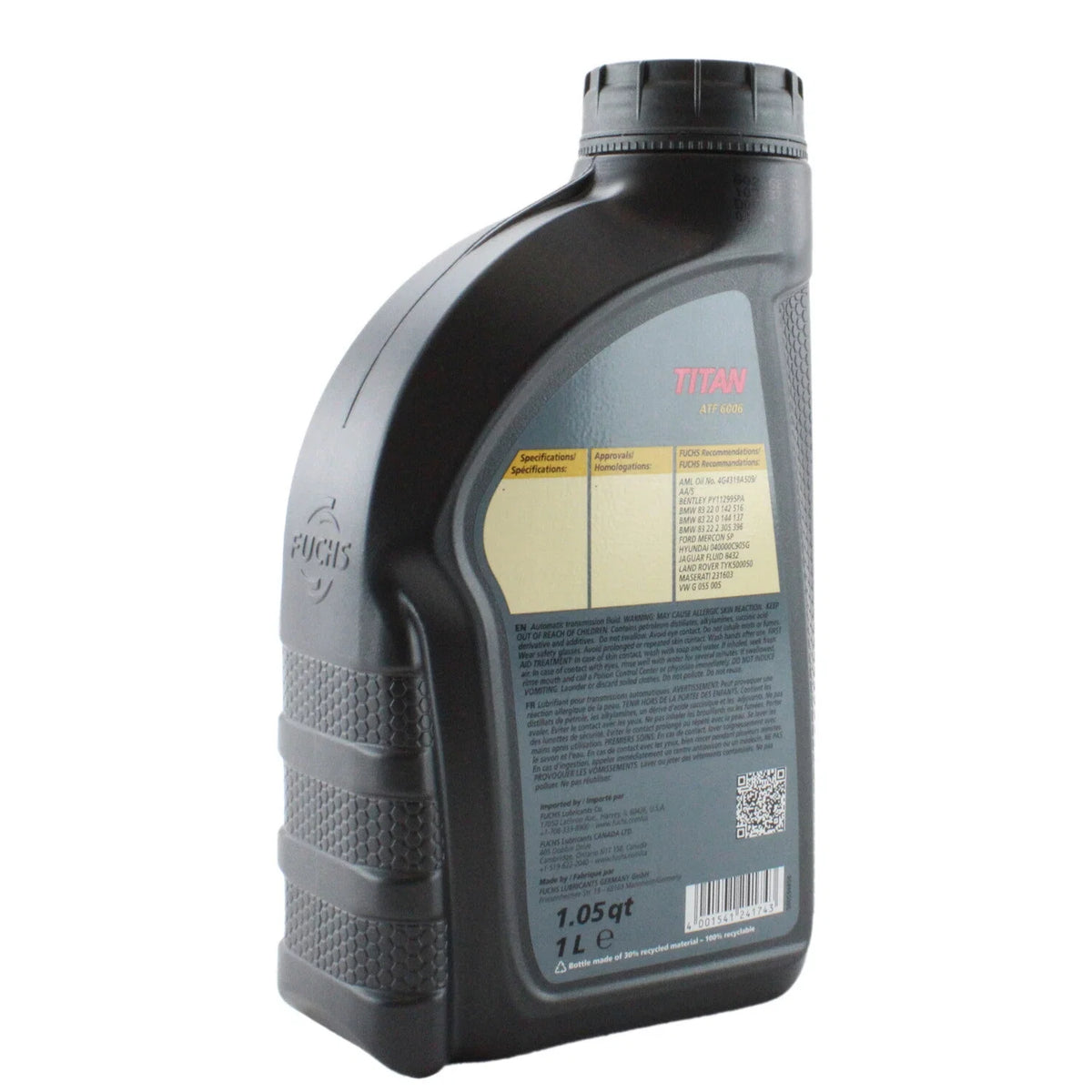 2X 1L Fuchs TITAN ATF 6006 Auto Transmission Fluid for Audi BMW Jaguar