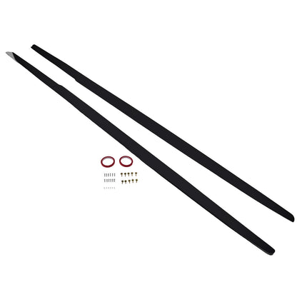 Set of 2 Black Side Skirt Extensions for BMW 5 Series E60 E61 (2004–2010) 385R1I