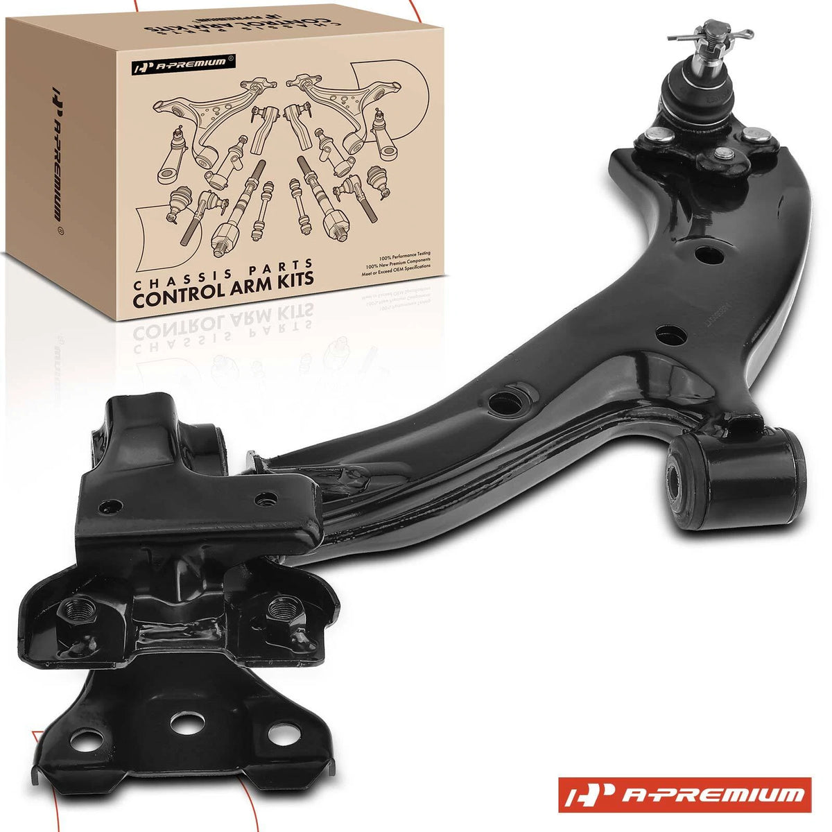 Front Left Lower Control Arm Ball Joint Assembly for Honda CR-V (2007–2011) - 51360-SWA-A01, 51360-SWA-A02, RK620500