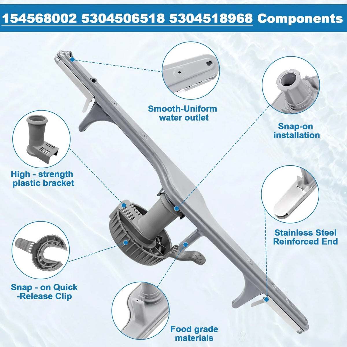 Lower Spray Arm Assembly for Dishwasher (No Known Part Numbers)