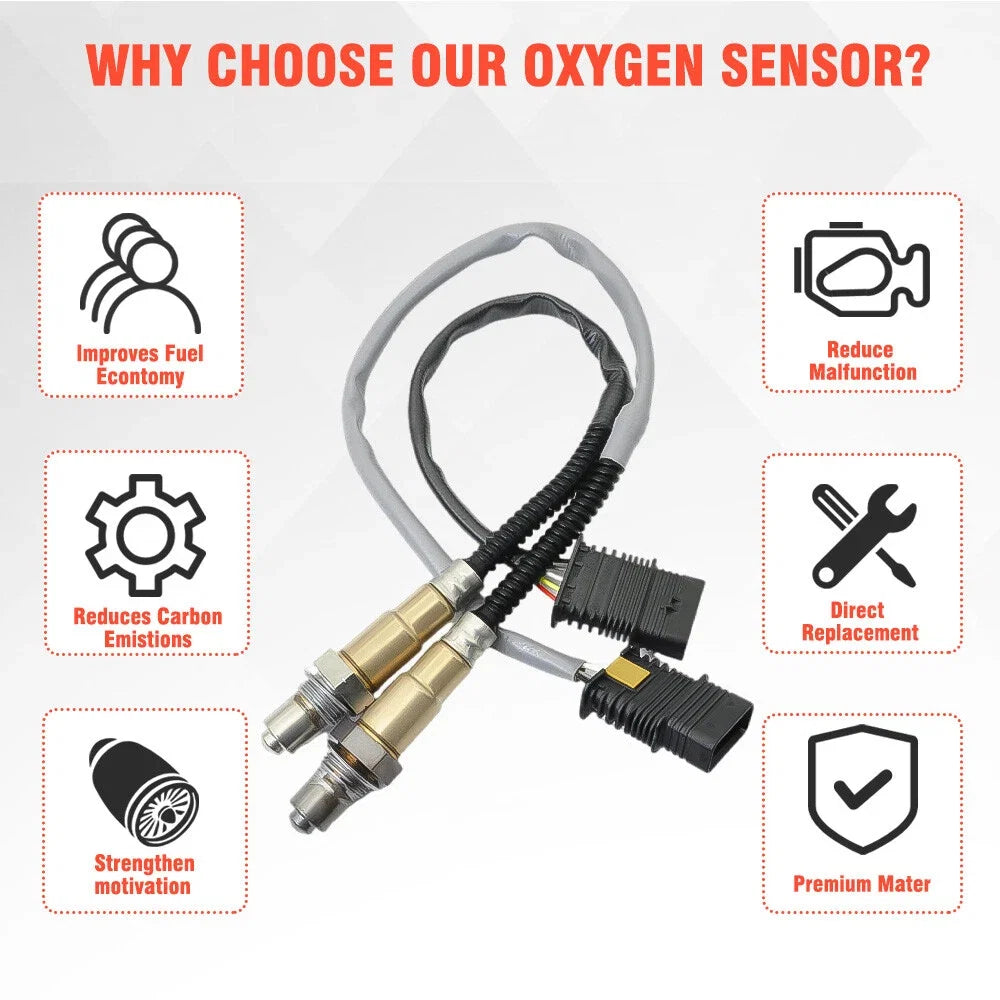 2X O2 Oxygen Sensor Bank 1 Upstream+Downstream for BMW 320i 428i 528i X1 X3 (2012–2019)