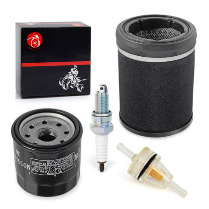 Air Filter Oil Filter Spark Plug for Kawasaki KVF360 Prairie 360 (2003–2009)