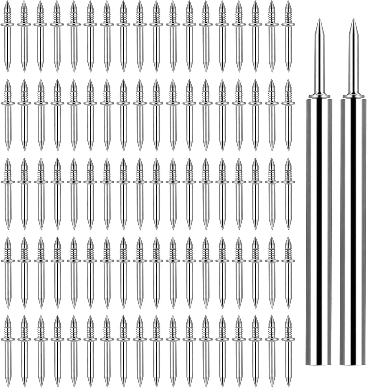 250 Pcs Double-Head Seamless Nails for Solid Wood Baseboard Installation
