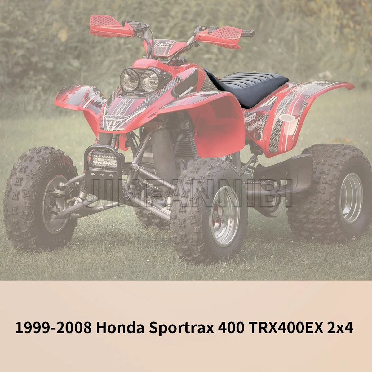 Black Non Slip Seat Cover Ribs for Honda Sportrax 400 TRX400EX (1999–2008)