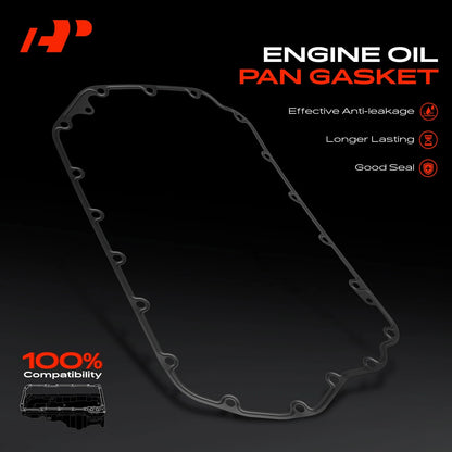 Set of 2 Oil Pan Gaskets for Volkswagen Audi A4 Quattro (1997–2001) 078103604AA, OS30779