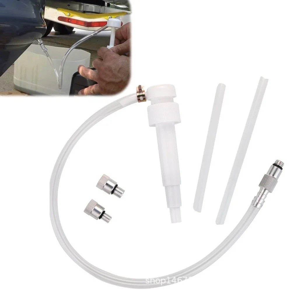 Gear Oil Service Pump with 3/8 Inch Swivel Head and Quart Bottle Straws
