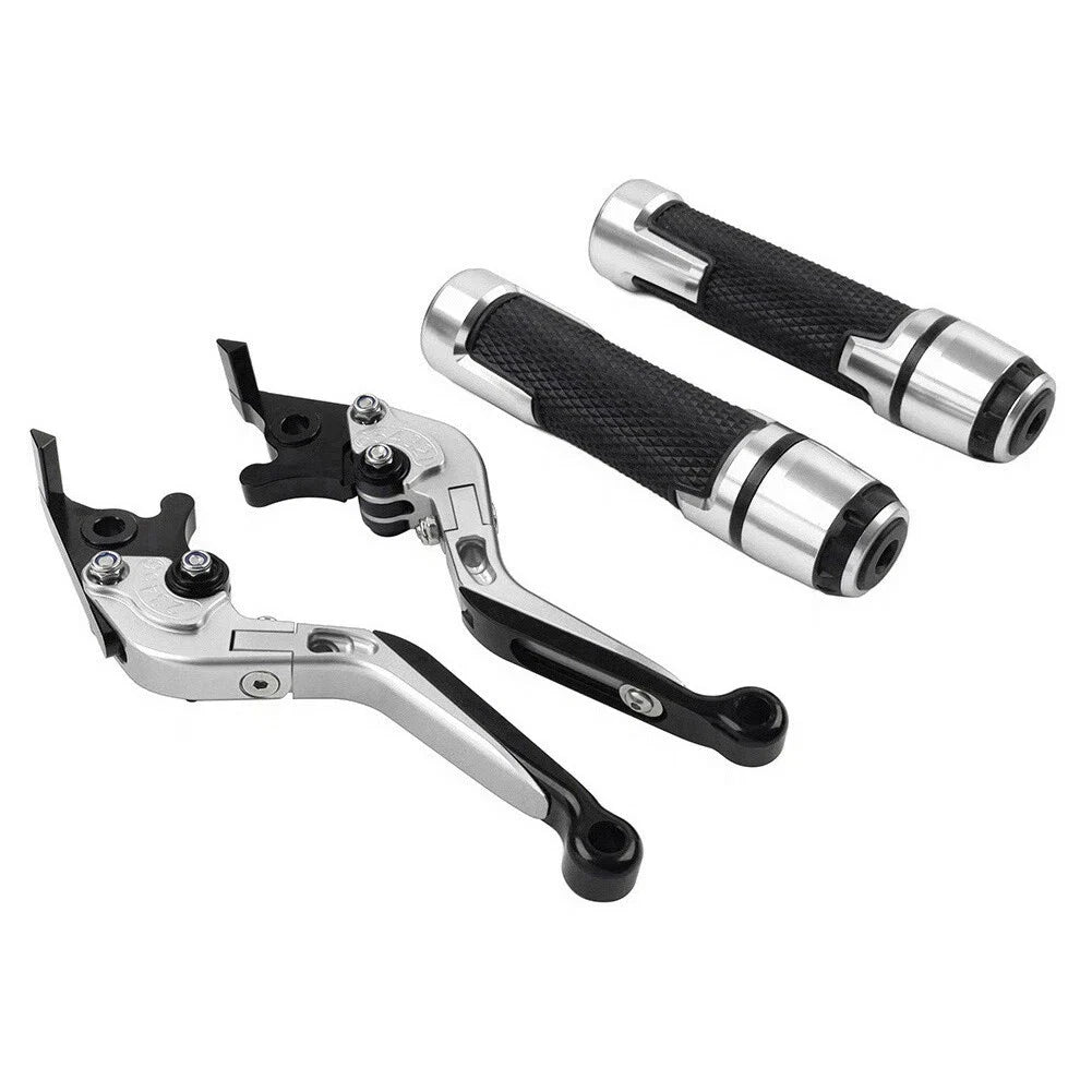 Silver Extendable Brake Clutch Levers Set for Suzuki GSX1400 (2001–2008)