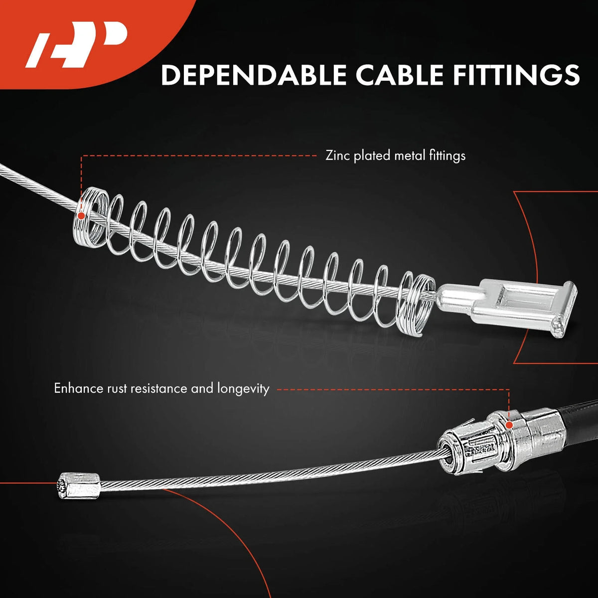 Rear Driver Parking Brake Cable for Chevy Suburban 2500 GMC Yukon XL (2000–2006)