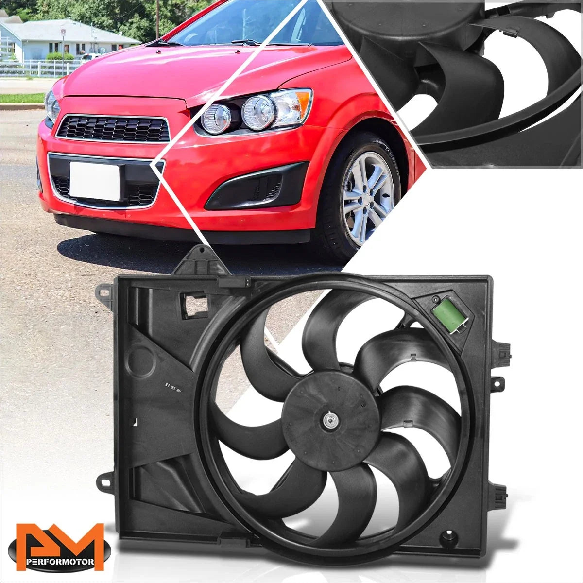 Electric Radiator Cooling Fan Assembly for Chevy Sonic 1.8L (2014–2018)
