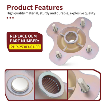 Rear Wheel Hub for Yamaha Wolverine 350 4x4 YFM350F (1995–2005)