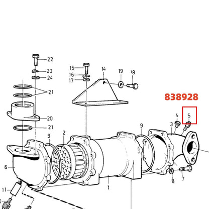 Zinc Anode Plug for Volvo Penta 838928 (Fits )