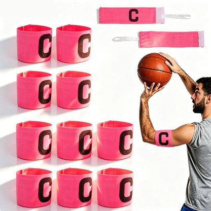 10X Elastic Soccer Captain Armband for Pink