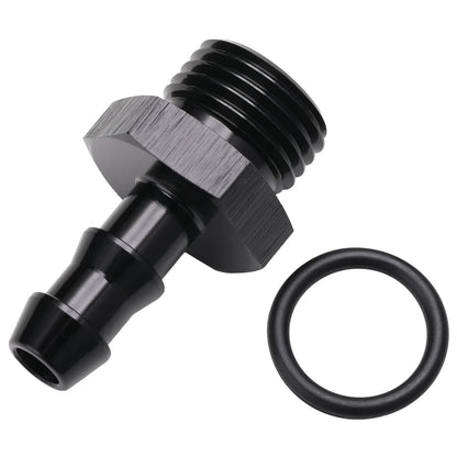 6AN -6 ORB Male to 1/4 Hose Barb Straight for Universal Applications