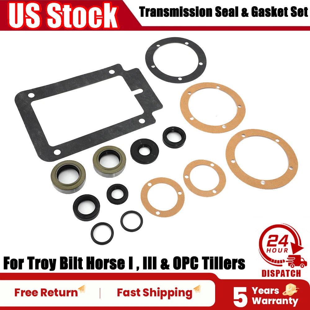 14PCS Transmission Seal & Gasket Kit for Troy Bilt Horse I/III & OPC Tillers