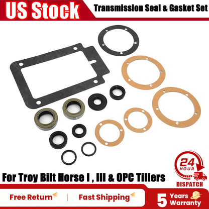 14PCS Transmission Seal & Gasket Kit for Troy Bilt Horse I/III & OPC Tillers