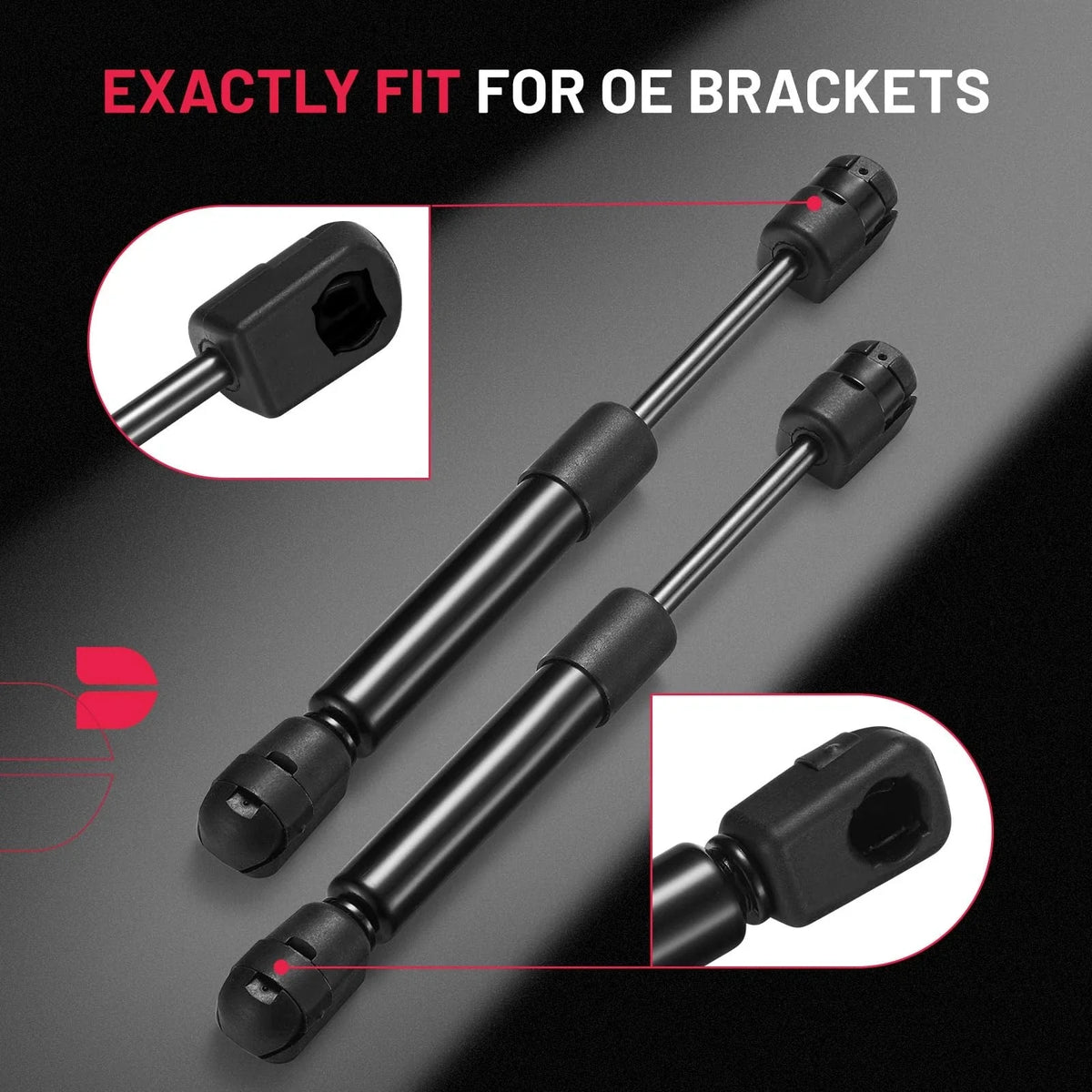 7.5 Inch 25Lb Gas Struts for Truck Cap Window for Leer Topper Camper Shell (4053–)