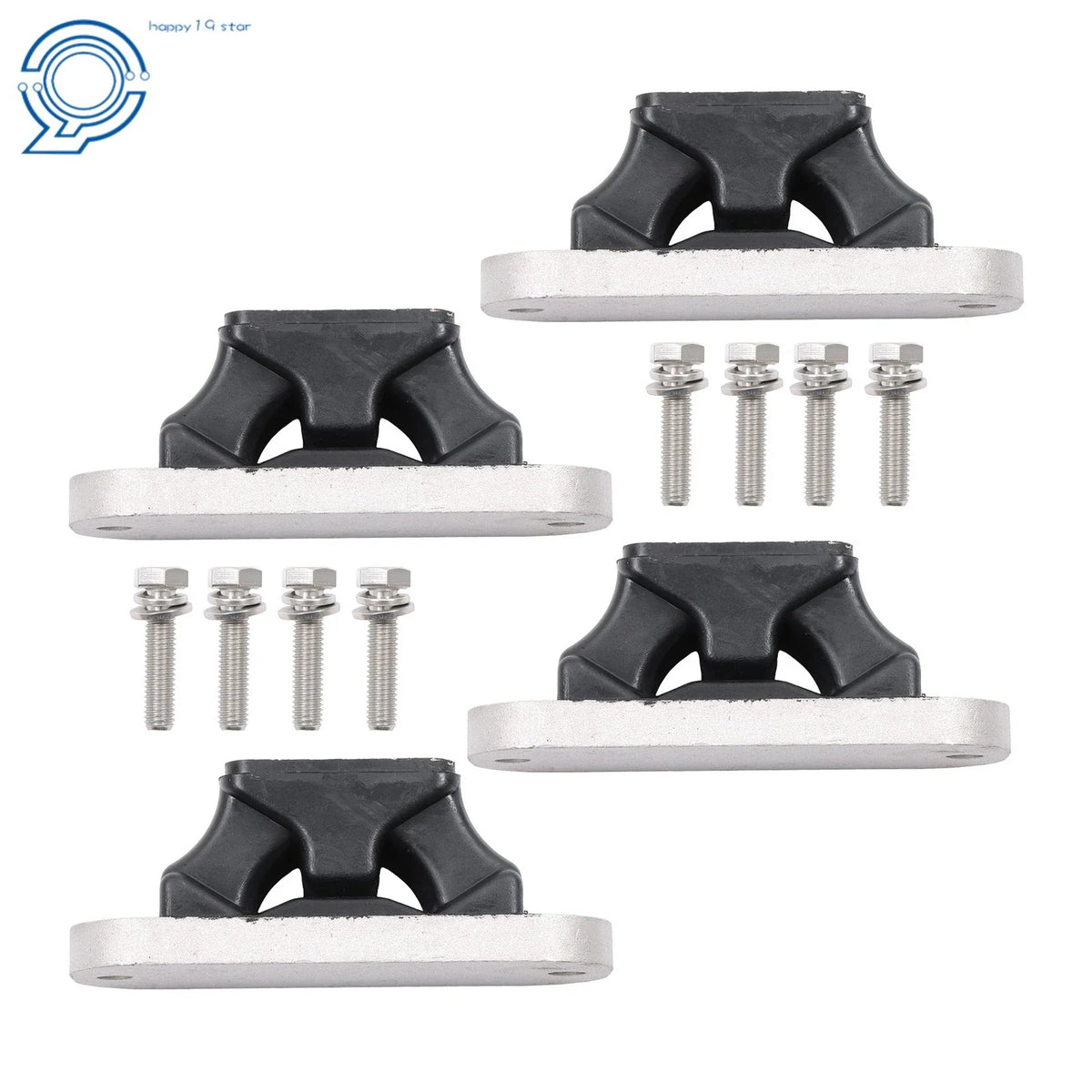 Set of 4 Engine Motor Mounts for Yamaha WaveRunner 1100 FX HO SHO (1999–2002)