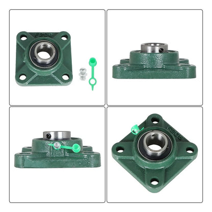 Set of 10 UCF205-16 Pillow Block Flange Bearings 1" Bore 4 Bolt