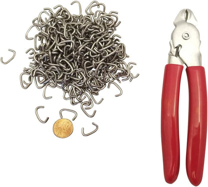 100 Count Heavy Duty Hog Ring Pliers for Automotive Use