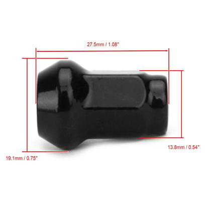 16pcs 3/8"-24 Tapered Lug Nuts for Polaris Ranger RZR 570 800 XP900