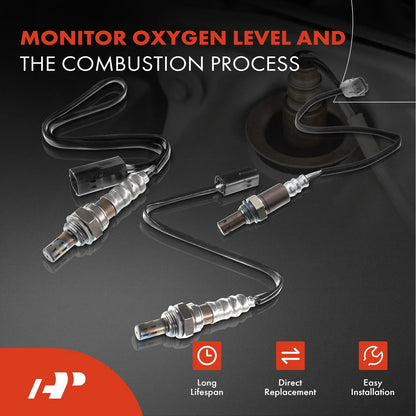 Set of 4 O2 Oxygen Sensors for Nissan Altima Maxima (2007) 234-4381, 226A0-JA10C